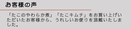 お客様の声